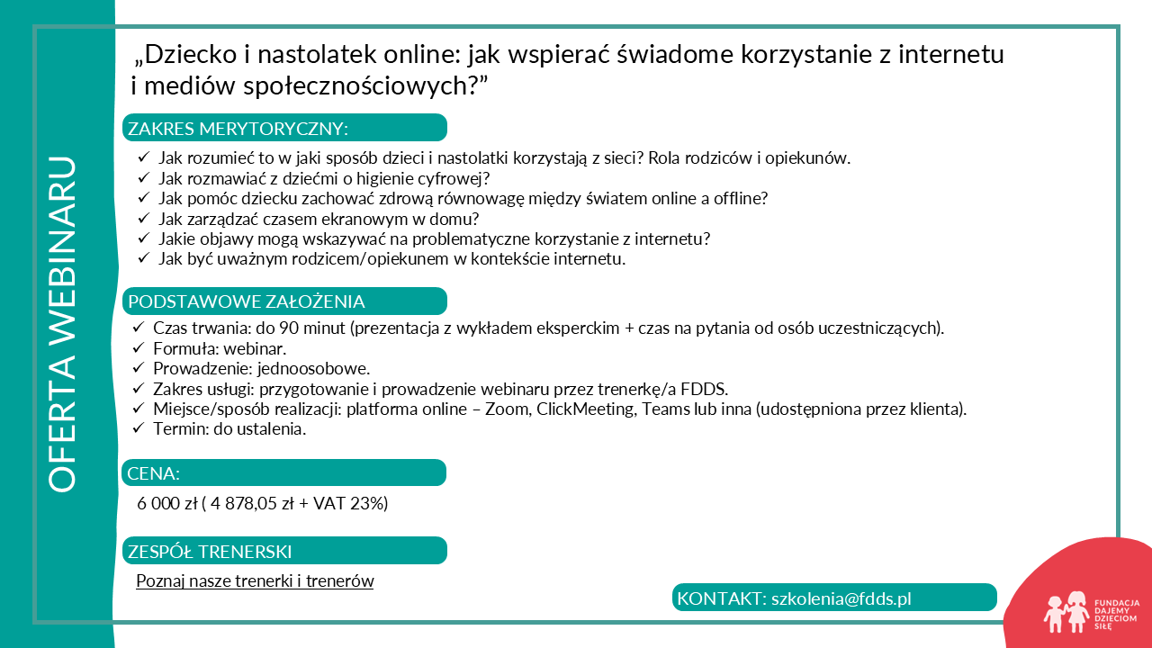 Dziecko i nastolatek online